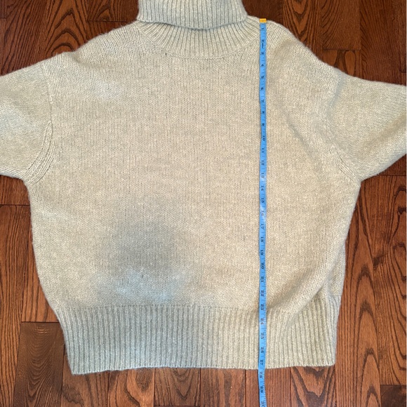 Zara Sage Green Turtleneck Sweater - Picture 7 of 9